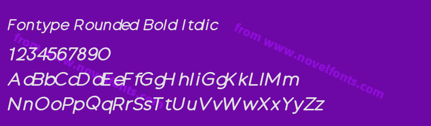 Fontype Rounded Bold ItalicPreview Fontype Rounded Bold ItalicPreview