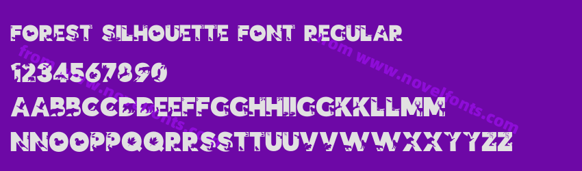 Forest Silhouette Font RegularPreview Forest Silhouette Font RegularPreview