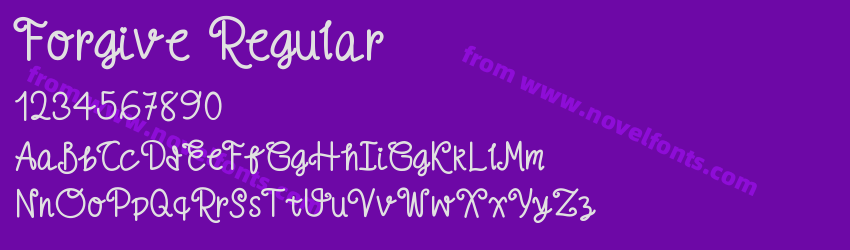 Forgive RegularPreview Forgive RegularPreview