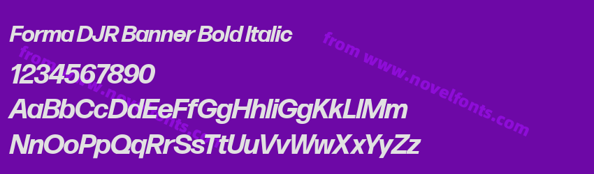 Forma DJR Banner Bold ItalicPreview Forma DJR Banner Bold ItalicPreview