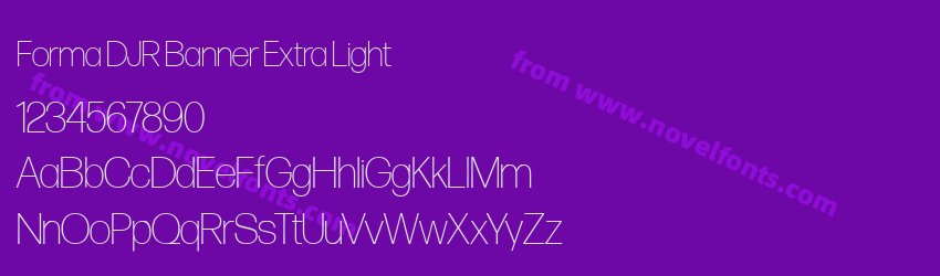 Forma DJR Banner Extra LightPreview Forma DJR Banner Extra LightPreview