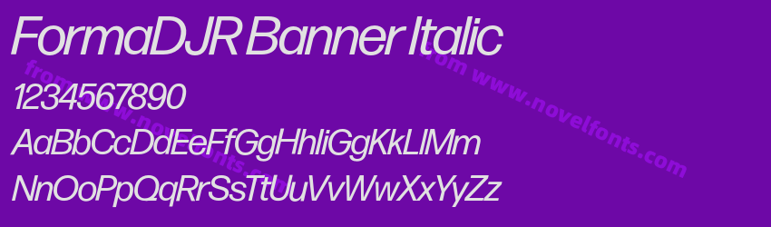 FormaDJR Banner ItalicPreview FormaDJR Banner ItalicPreview