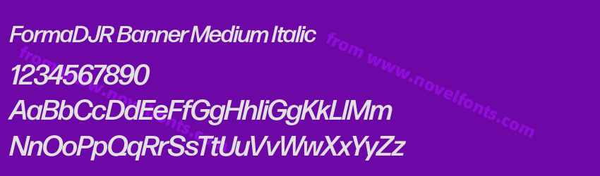FormaDJR Banner Medium ItalicPreview FormaDJR Banner Medium ItalicPreview