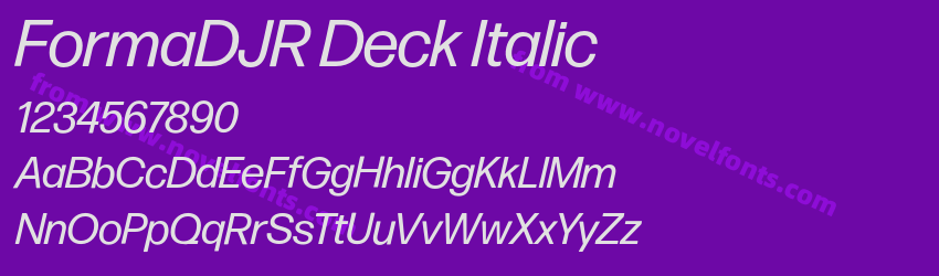 FormaDJR Deck ItalicPreview FormaDJR Deck ItalicPreview