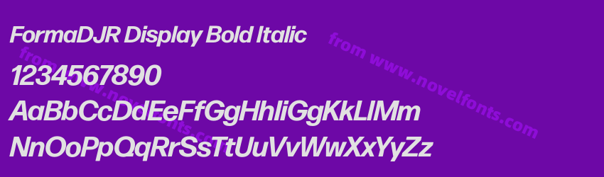 FormaDJR Display Bold ItalicPreview FormaDJR Display Bold ItalicPreview
