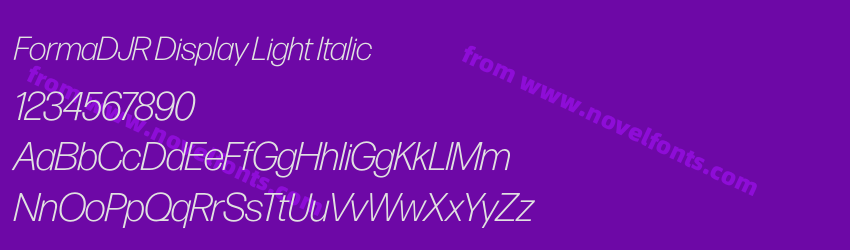 FormaDJR Display Light ItalicPreview FormaDJR Display Light ItalicPreview