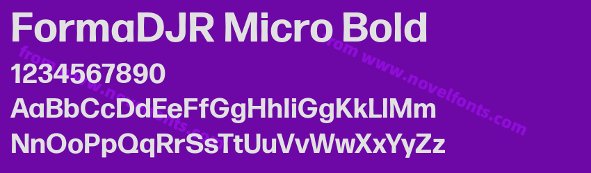 FormaDJR Micro BoldPreview