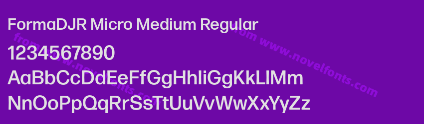 FormaDJR Micro Medium RegularPreview FormaDJR Micro Medium RegularPreview