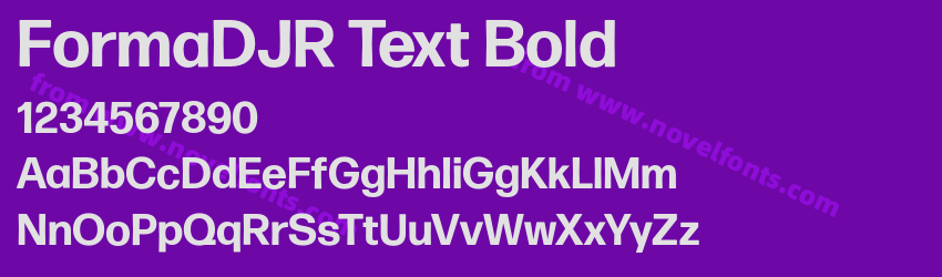 FormaDJR Text BoldPreview FormaDJR Text BoldPreview