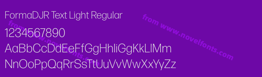FormaDJR Text Light RegularPreview FormaDJR Text Light RegularPreview