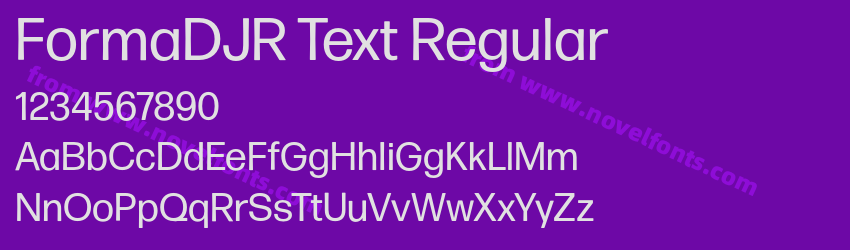 FormaDJR Text RegularPreview