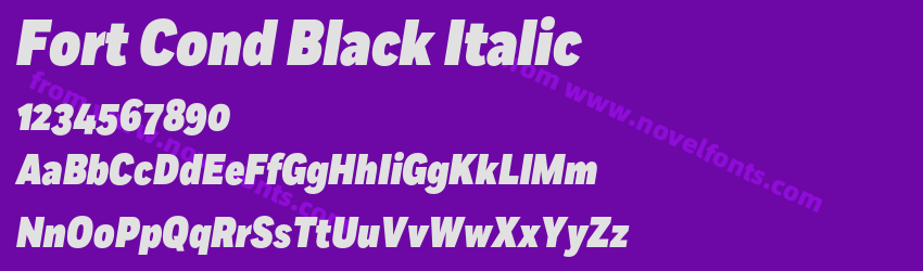Fort Cond Black ItalicPreview