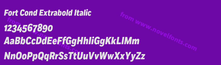 Fort Cond Extrabold ItalicPreview