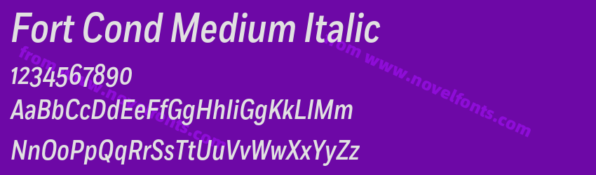 Fort Cond Medium ItalicPreview