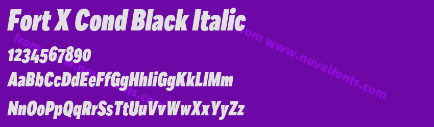 Fort X Cond Black ItalicPreview
