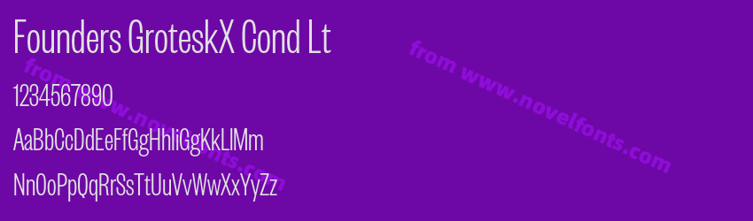 Founders GroteskX Cond LtPreview Founders GroteskX Cond LtPreview