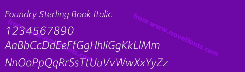 Foundry Sterling Book ItalicPreview Foundry Sterling Book ItalicPreview
