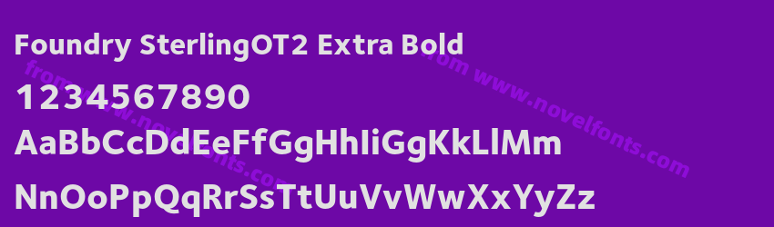Foundry SterlingOT2 Extra BoldPreview Foundry SterlingOT2 Extra BoldPreview