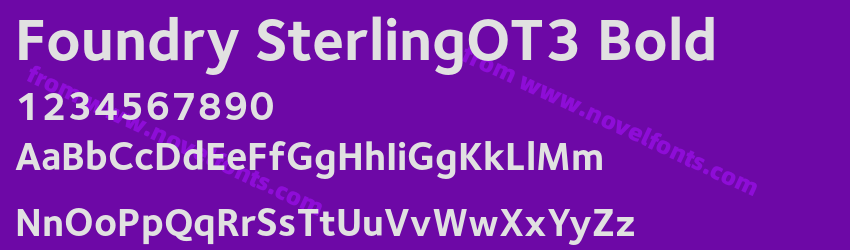 Foundry SterlingOT3 BoldPreview Foundry SterlingOT3 BoldPreview