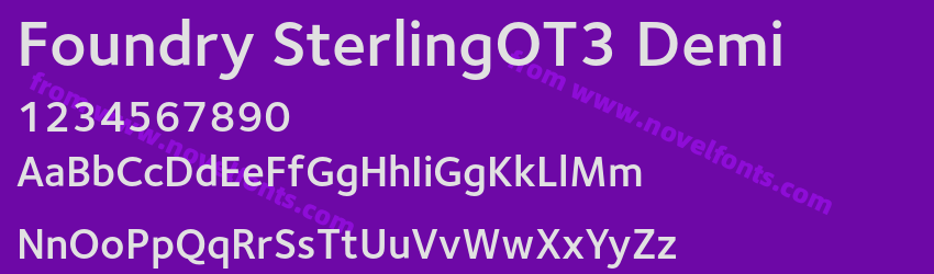 Foundry SterlingOT3 DemiPreview Foundry SterlingOT3 DemiPreview