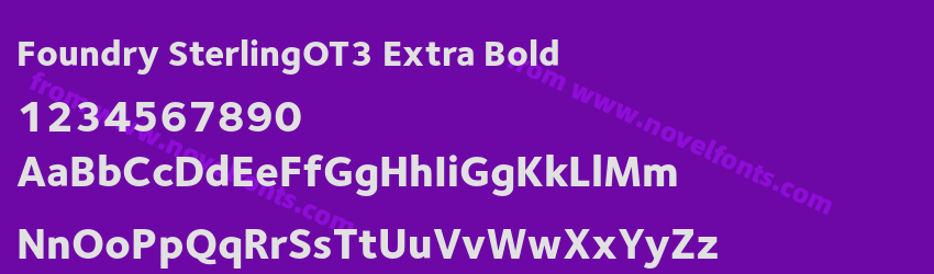 Foundry SterlingOT3 Extra BoldPreview Foundry SterlingOT3 Extra BoldPreview