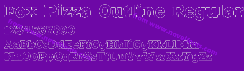 Fox Pizza Outline RegularPreview Fox Pizza Outline RegularPreview