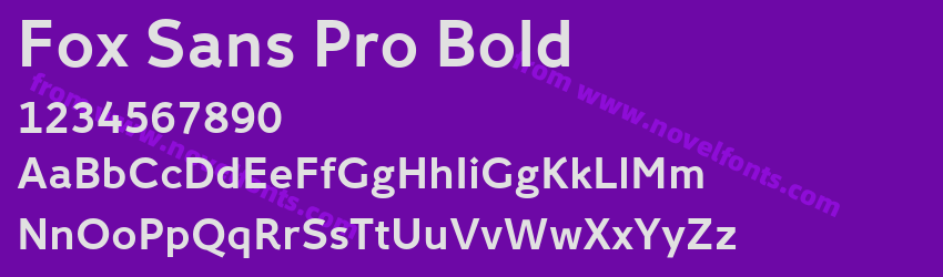 Fox Sans Pro BoldPreview Fox Sans Pro BoldPreview