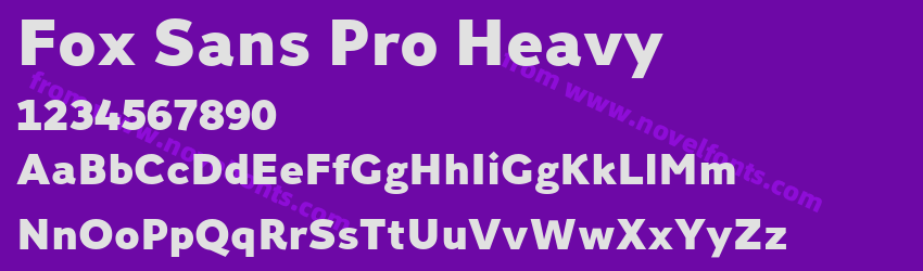 Fox Sans Pro HeavyPreview