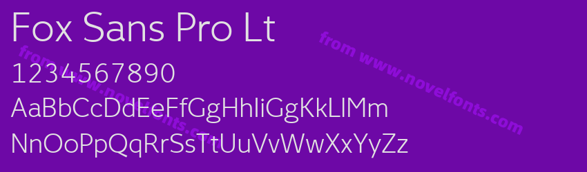 Fox Sans Pro LtPreview