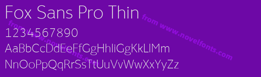 Fox Sans Pro ThinPreview Fox Sans Pro ThinPreview