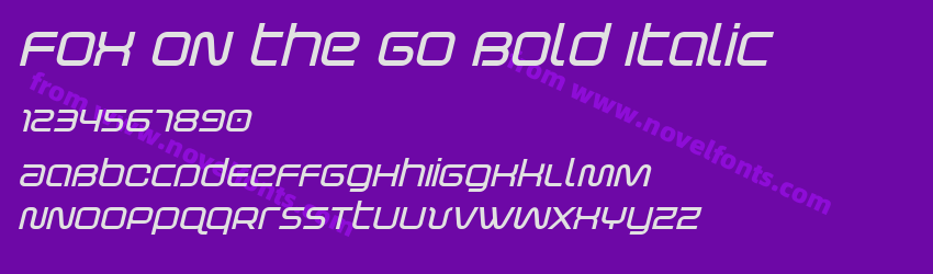 Fox on the Go Bold ItalicPreview Fox on the Go Bold ItalicPreview