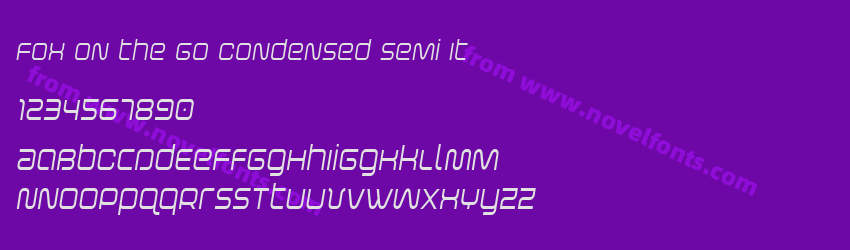 Fox on the Go Condensed Semi ItPreview Fox on the Go Condensed Semi ItPreview