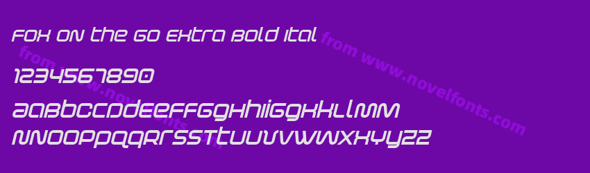 Fox on the Go Extra Bold ItalPreview Fox on the Go Extra Bold ItalPreview