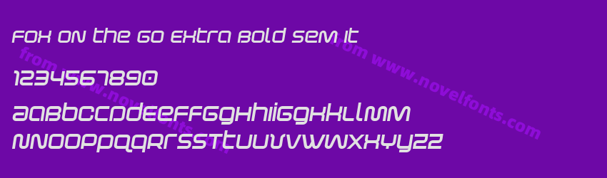 Fox on the Go Extra Bold Sem ItPreview Fox on the Go Extra Bold Sem ItPreview