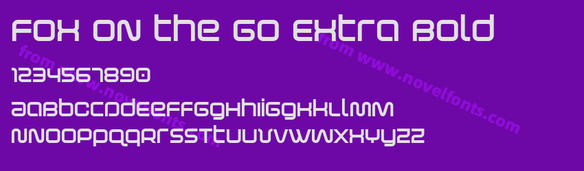 Fox on the Go Extra BoldPreview Fox on the Go Extra BoldPreview