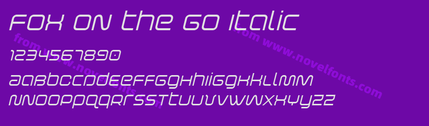 Fox on the Go ItalicPreview Fox on the Go ItalicPreview