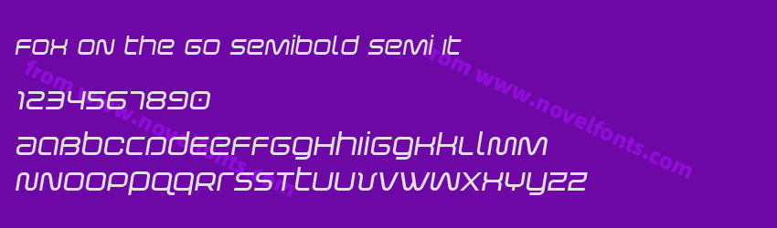 Fox on the Go Semibold Semi ItPreview Fox on the Go Semibold Semi ItPreview