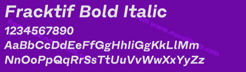 Fracktif Bold ItalicPreview