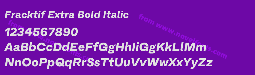 Fracktif Extra Bold ItalicPreview Fracktif Extra Bold ItalicPreview
