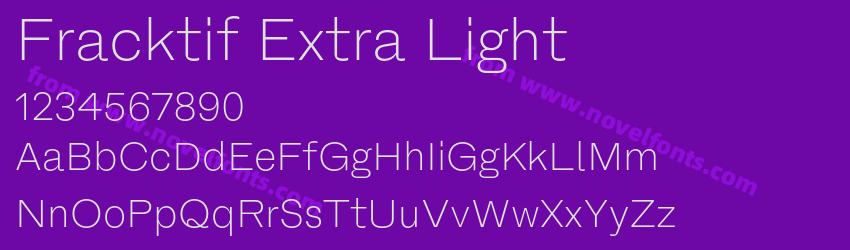 Fracktif Extra LightPreview Fracktif Extra LightPreview