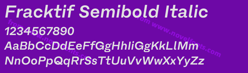 Fracktif Semibold ItalicPreview Fracktif Semibold ItalicPreview