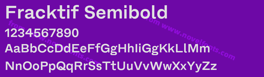 Fracktif SemiboldPreview Fracktif SemiboldPreview