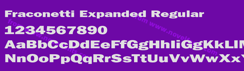 Fraconetti Expanded RegularPreview Fraconetti Expanded RegularPreview