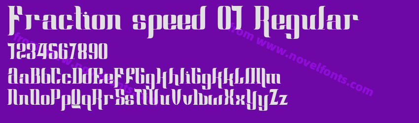 Fraction speed 01 RegularPreview Fraction speed 01 RegularPreview