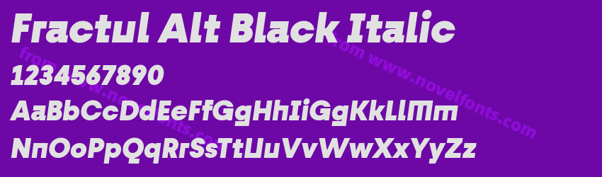 Fractul Alt Black ItalicPreview Fractul Alt Black ItalicPreview