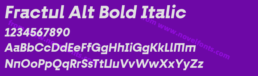 Fractul Alt Bold ItalicPreview Fractul Alt Bold ItalicPreview