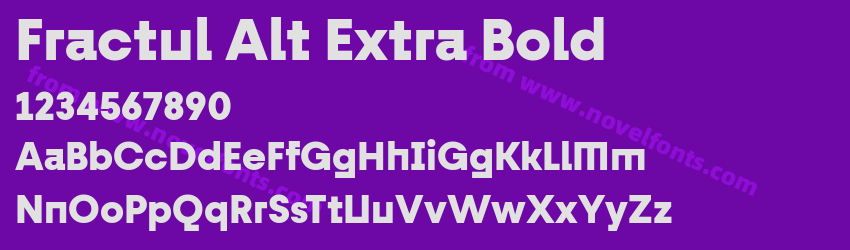 Fractul Alt Extra BoldPreview Fractul Alt Extra BoldPreview