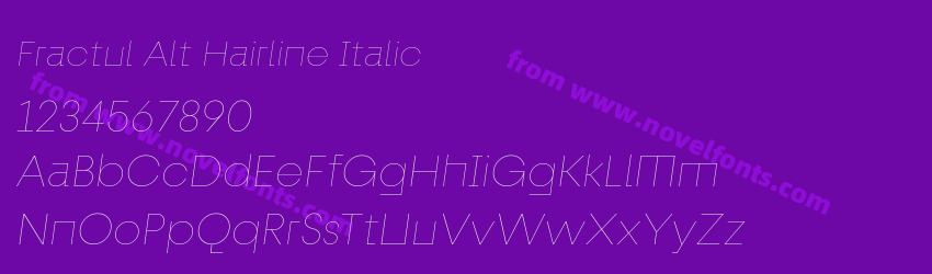Fractul Alt Hairline ItalicPreview Fractul Alt Hairline ItalicPreview