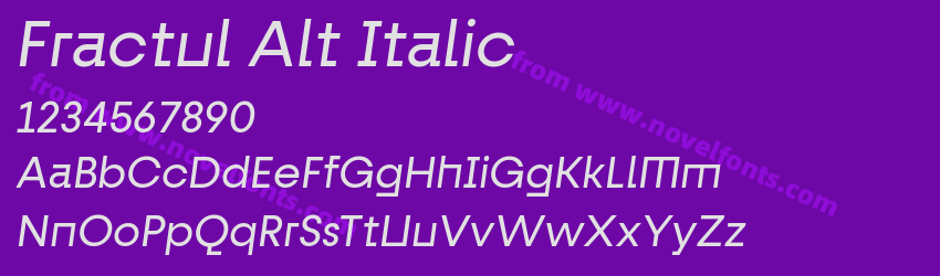 Fractul Alt ItalicPreview Fractul Alt ItalicPreview