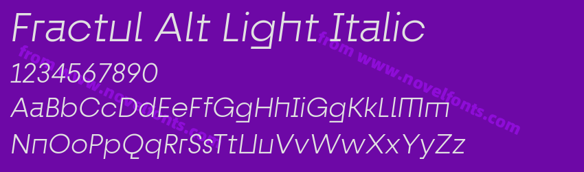 Fractul Alt Light ItalicPreview Fractul Alt Light ItalicPreview